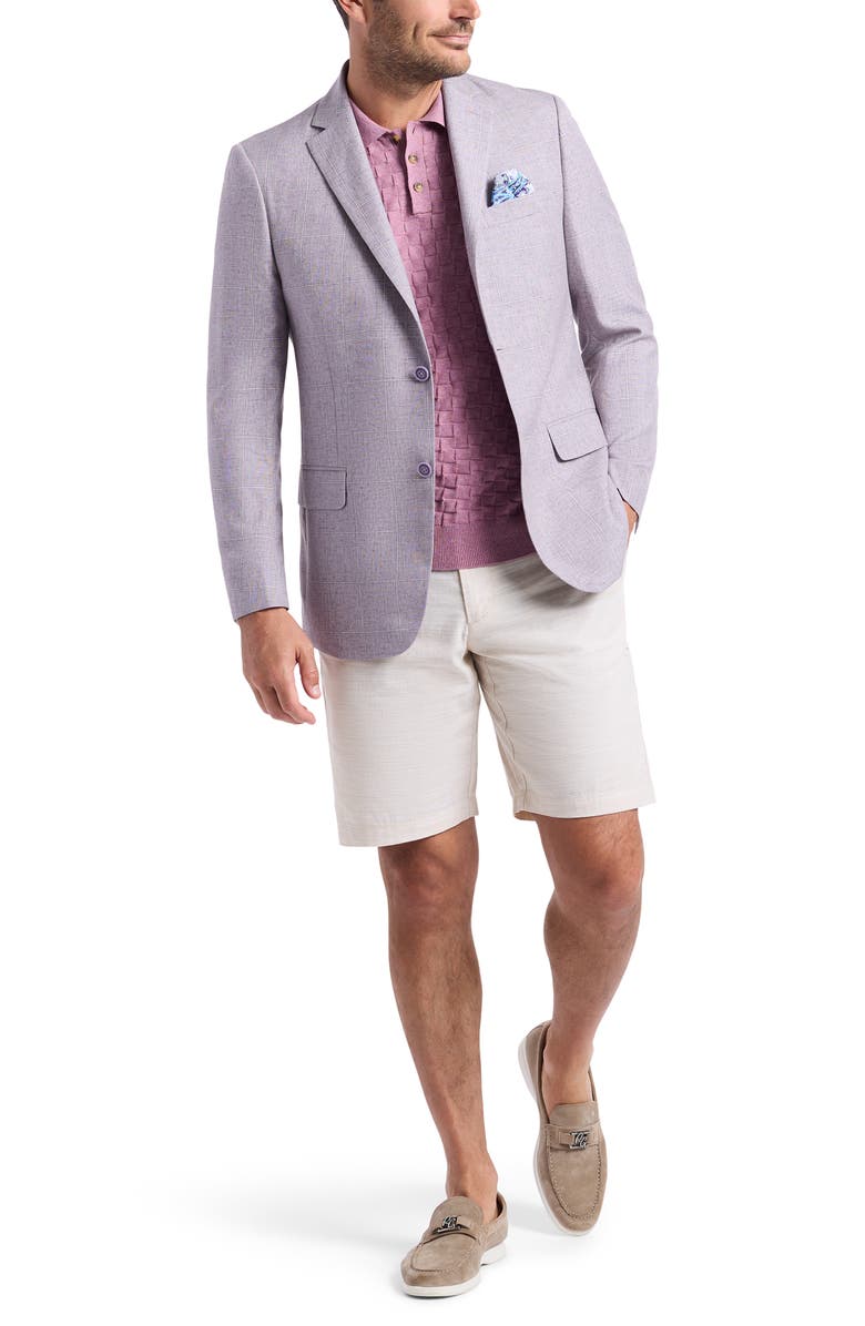 Robert Graham Salford Contemporary Fit Light Purple Plaid Sport Coat, Alternate, color, Light Purple