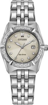 Citizen Corso Diamond Eco-Drive Bracelet Strap Watch, 28mm