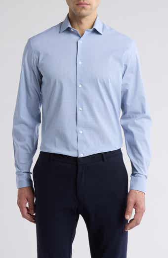 Calvin Klein Fresh Comfort Stretch Long Sleeve Slim Fit Dress Shirt