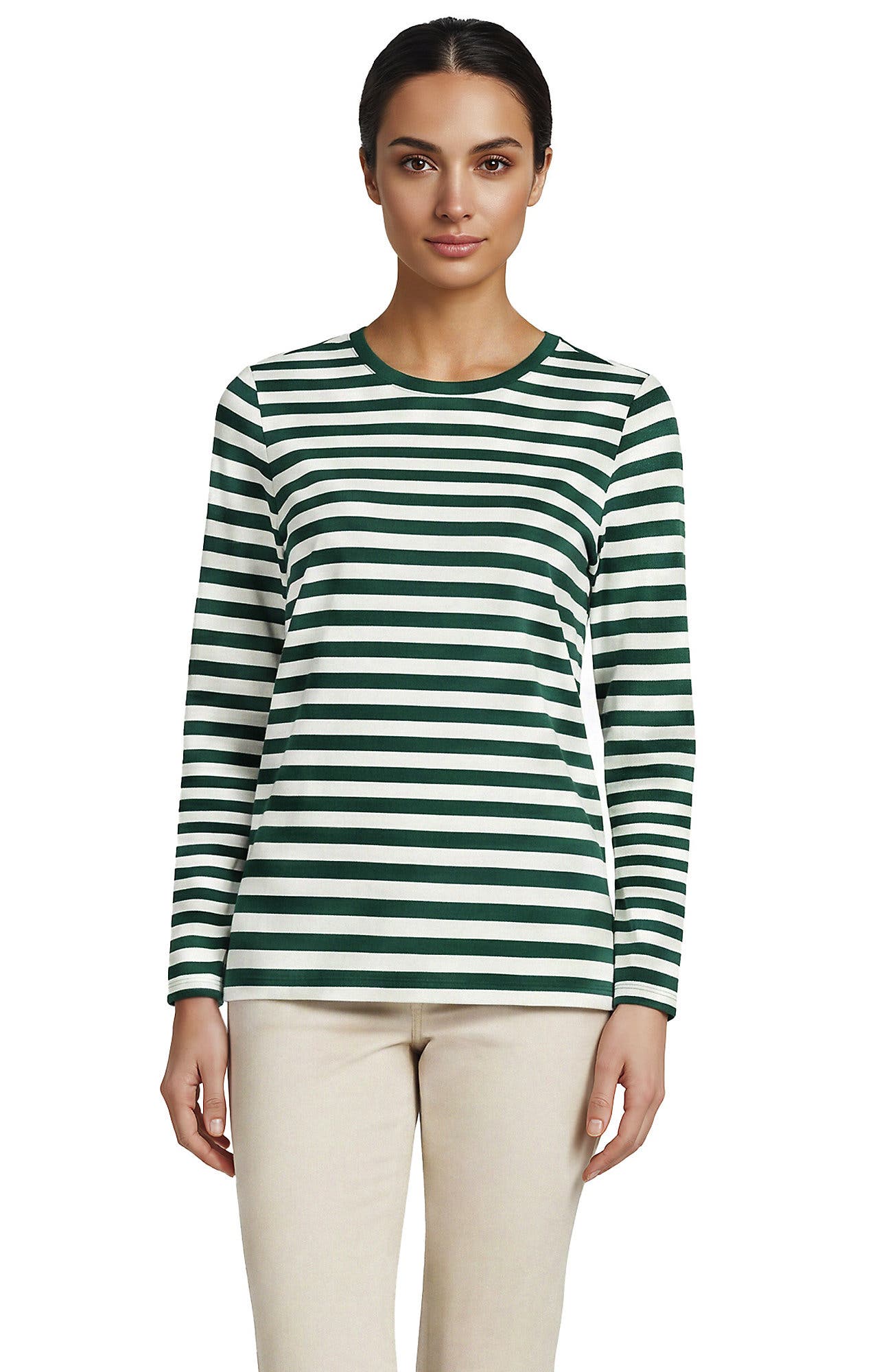 Pine/Ivory Even Stripe