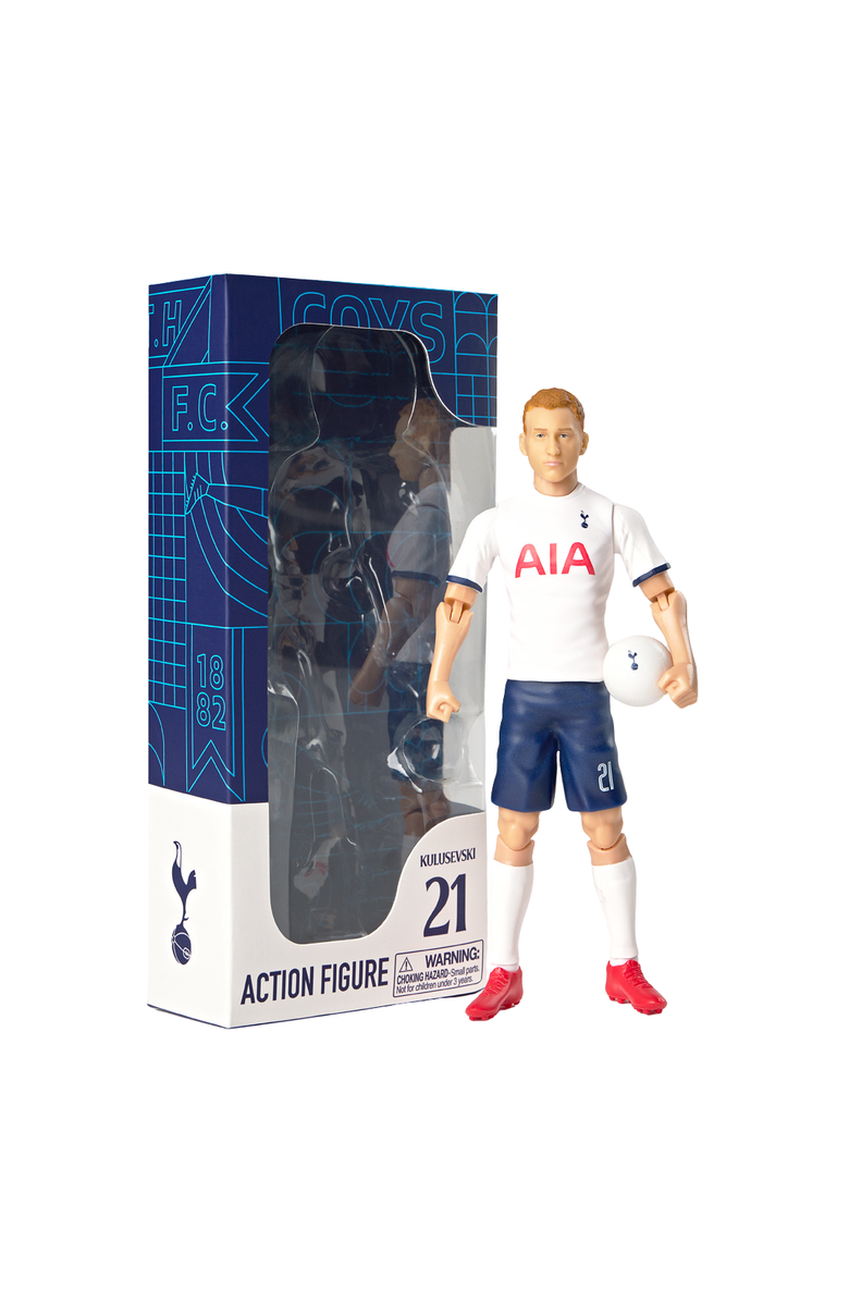Banbo Toys SOCKERS Tottenham Hotspur F.C. Dejan Kulusevki 8" Collectible Soccer Action Figure, Main, color, White