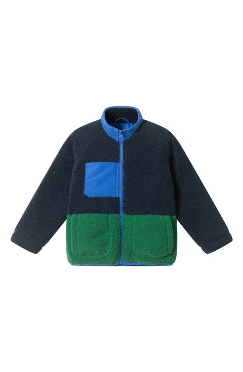 Kids' Colorblock Faux Shearling Jacket