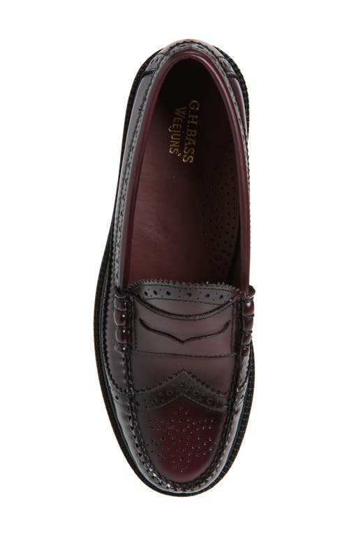 G.h.bass Larson Wingtip Loafer In Wine