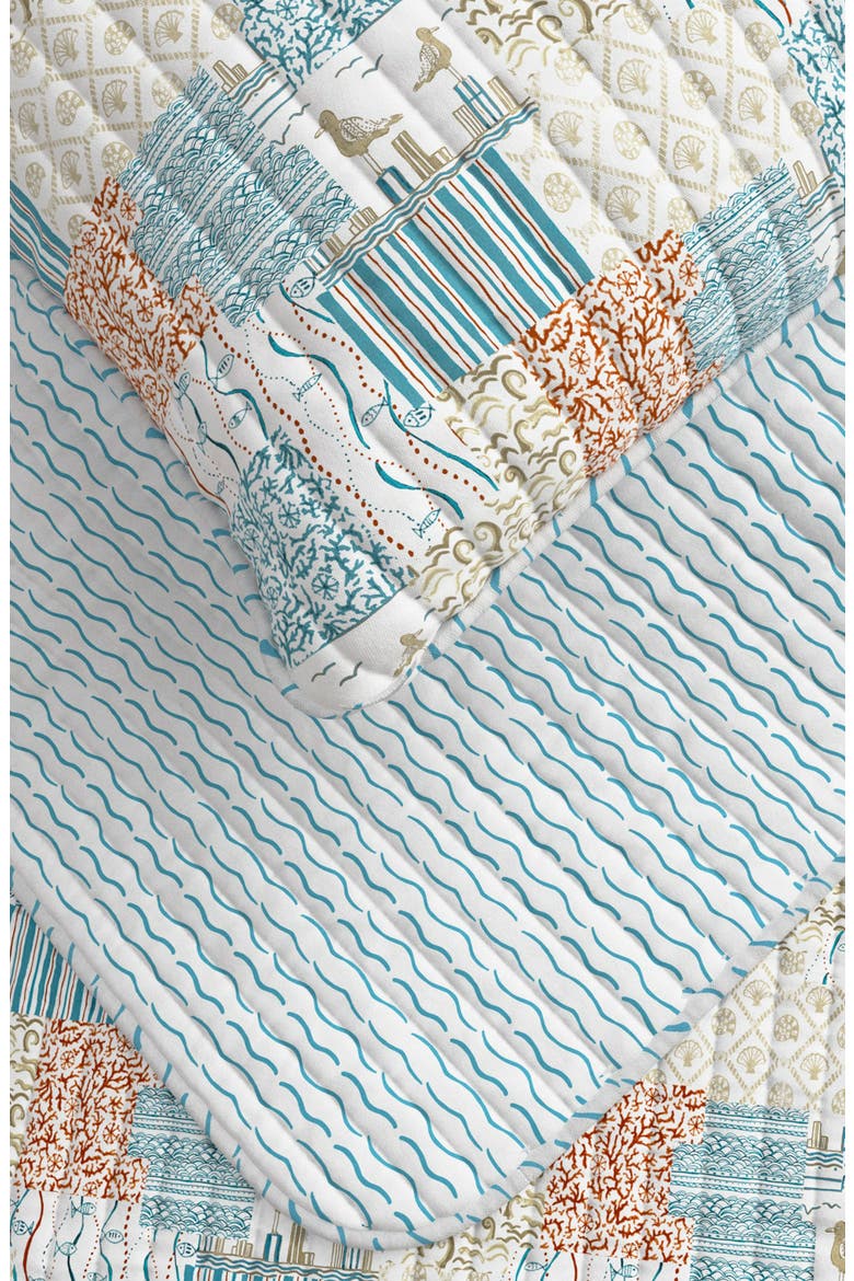 Coastal Patchwork Quilt Set, Alternate, color, COASTAL PATCHWORK
