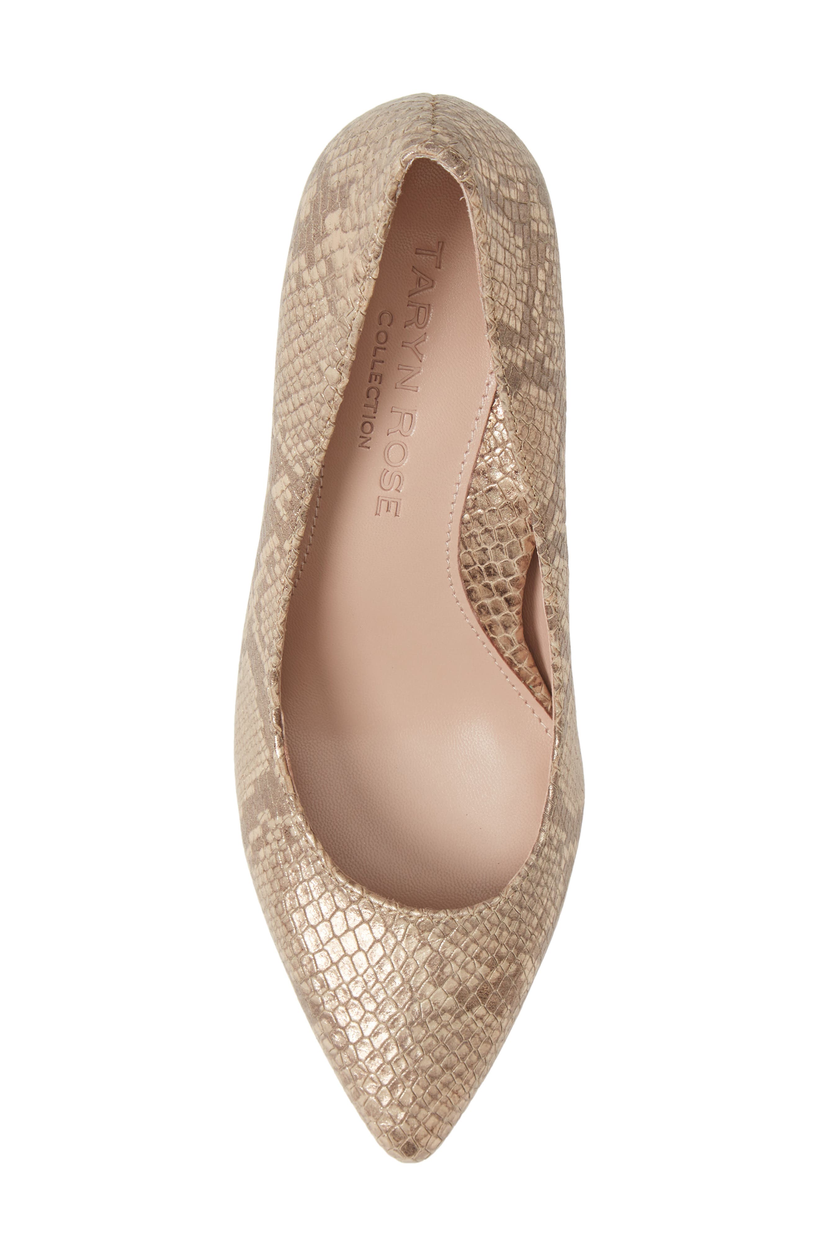 Gabriela Pointy Toe Pump, Alternate, color, SOFT GOLD LEATHER