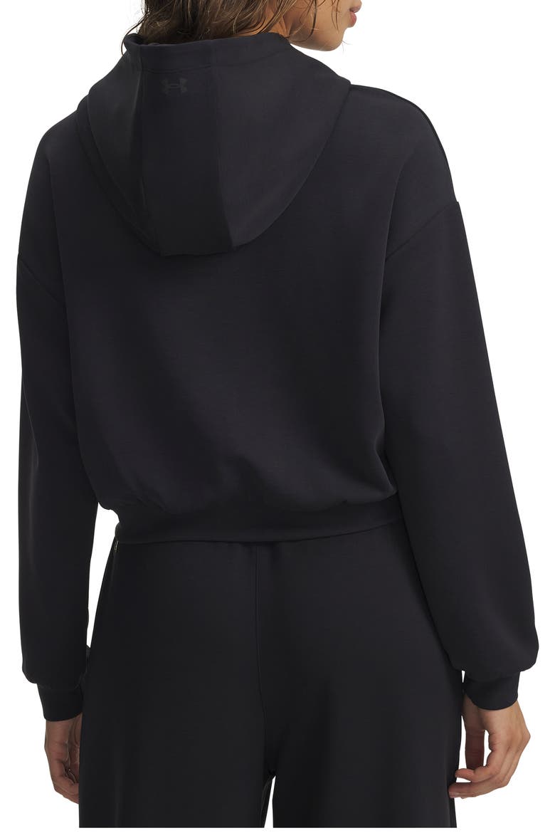 Meridian Lounge Crop Hoodie, Alternate, color, BLACK / / BLACK