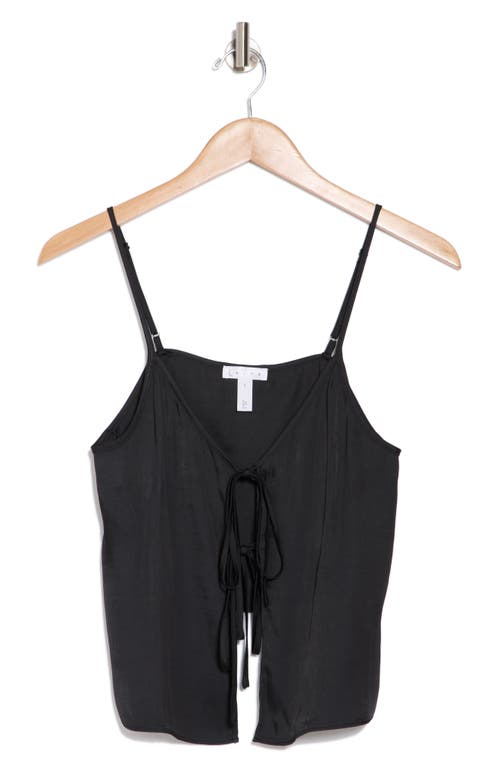 Leith Tie Front Camisole In Black