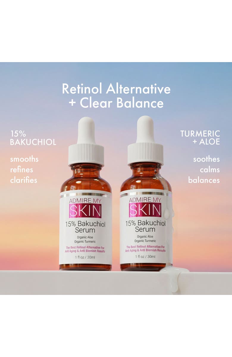 Admire My Skin 15% Bakuchiol Serum Natural Retinol Alternative, Main, color, Clear