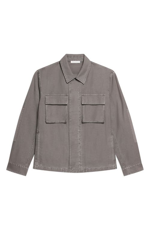 Helmut Lang Garment Dyed Utility Jacket In Gray