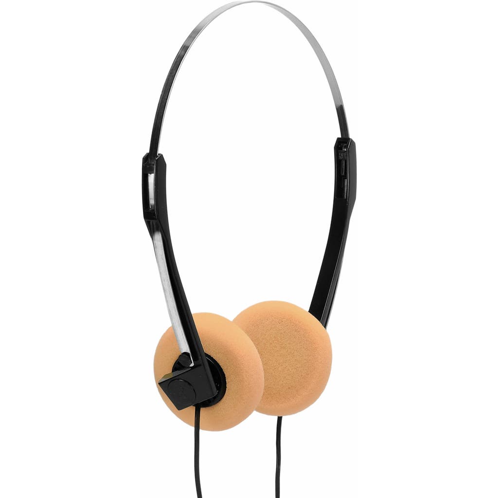 Retrospekt Retro Foam On-Ear Headphones in Peach  product