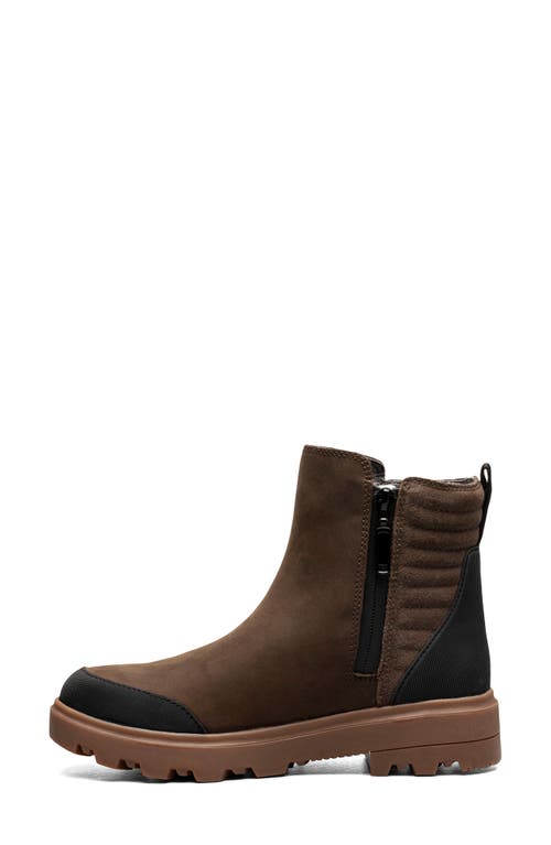 Bogs Holly Ii Waterproof Leather Boot In Dark Brown