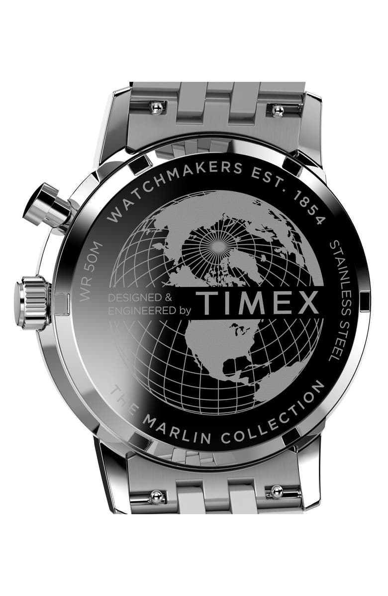 Timex<sup>®</sup> Marlin Moon Phase Bracelet Watch, 40mm, Alternate, color, Stainless Steel