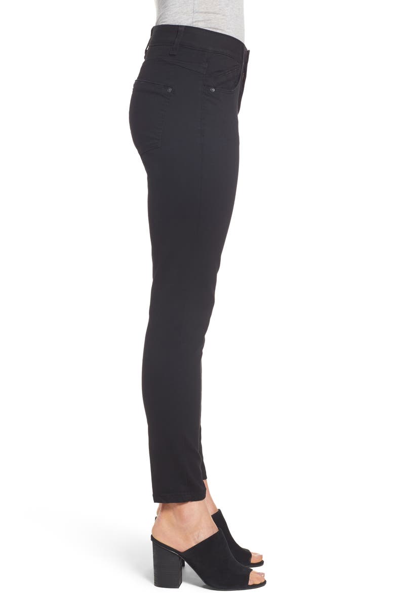 Ab-Solution Skinny Ankle Jeans (Nordstrom Exclusive), Alternate, color, BLACK