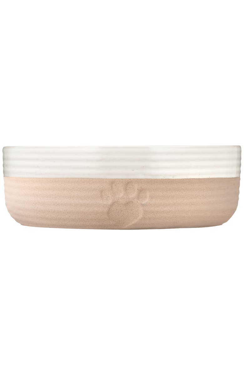 MASON CASH Heart Paw Pet Bowl, 7 Inch 32oz Cream & Tan, Main, color, Beige