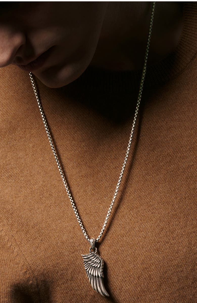 John Hardy Men's Legends Eagle Wing Pendant Necklace, Alternate, color, 