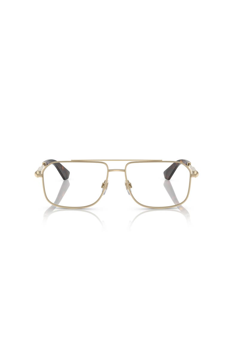 56mm Rectangle optical glasses, Alternate, color, Gold