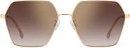 Carrera Eyewear 60mm Gradient Rectangular Sunglasses