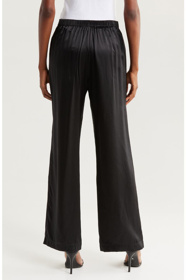 Love Me Silk Lounge Pants, Alternate, color, BLACK