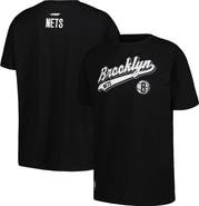PRO STANDARD Women's Pro Standard Black Brooklyn Nets Script Boyfriend T-Shirt