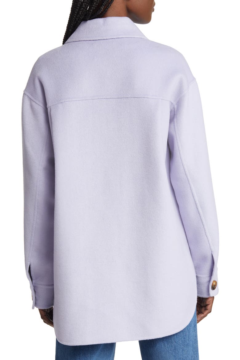 Connie Wool Blend Shirt Jacket, Alternate, color, LILAC