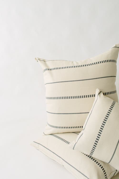 Loom Imports Brocade Lumbar Pillow In White