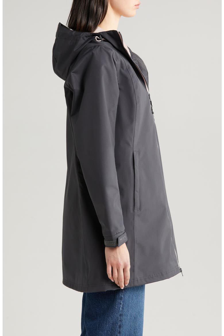 Belfast Waterproof Hooded Jacket, Alternate, color, EBONY