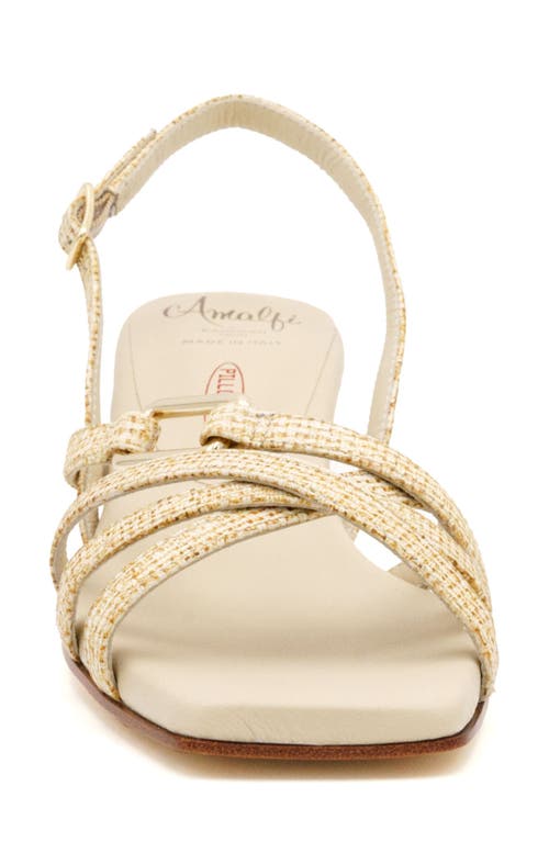 Amalfi By Rangoni Marte Slingback Sandal In Brown Glitter Balla