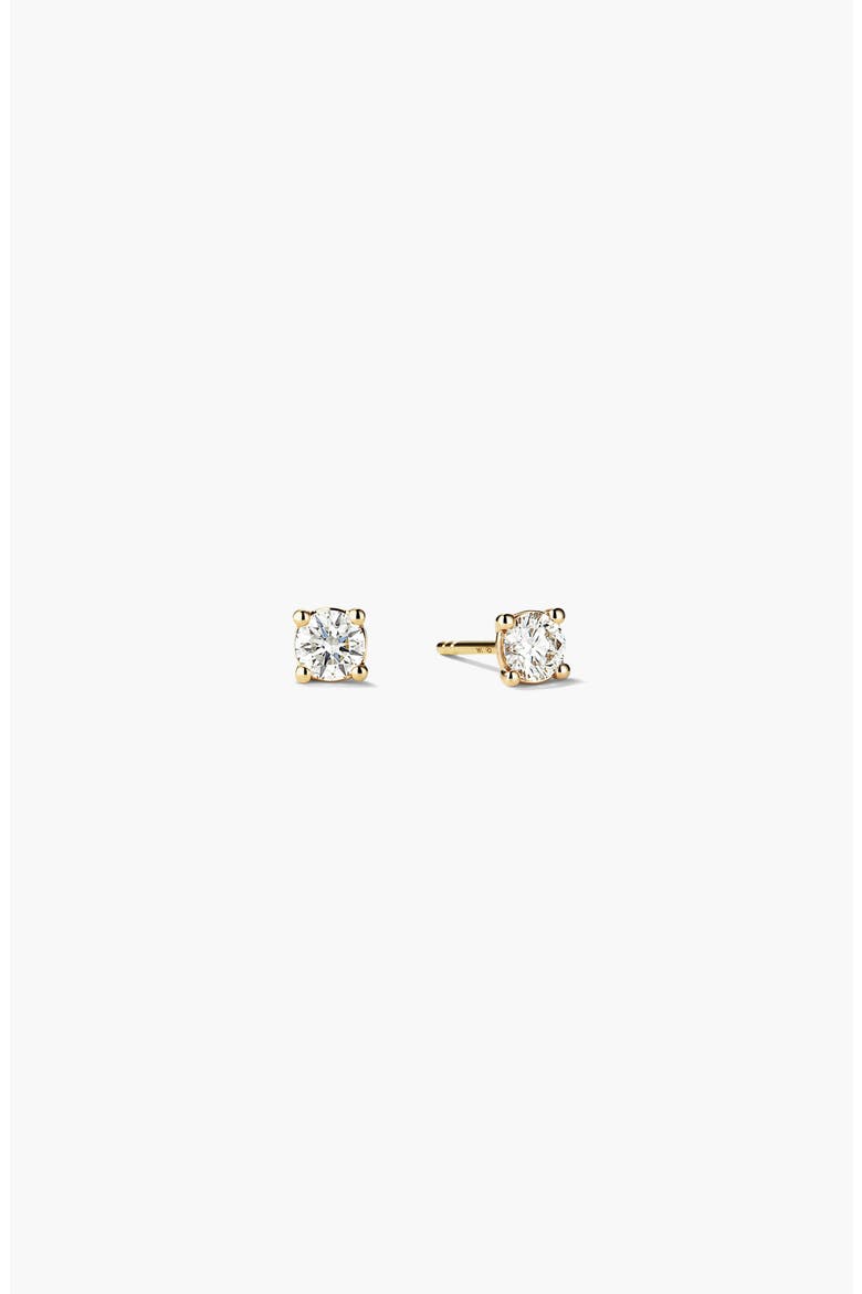 Lab Grown Diamond Round Studs 0.5 TCW, Main, color, Yellow Gold