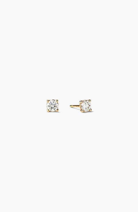 Lab Grown Diamond Round Studs 0.5 TCW