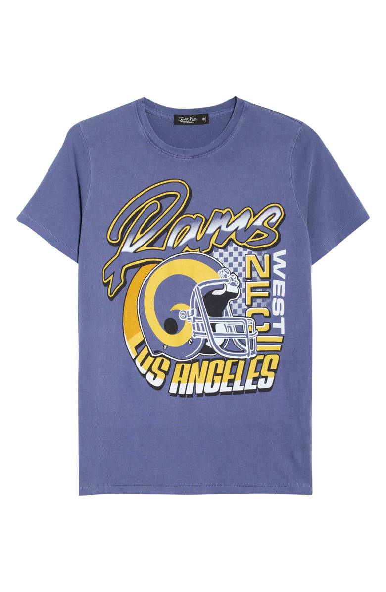 Junk Food Los Angeles Rams West Cotton Graphic T-Shirt, Alternate, color, Liberty
