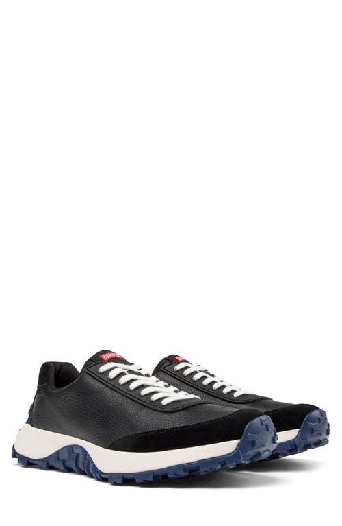 Camper Drift Trail Leather Sneakers In Black