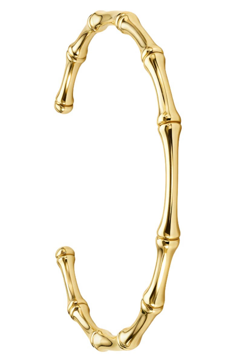 ARGENTO VIVO Bamboo Cuff Bracelet, Alternate, color, Gold