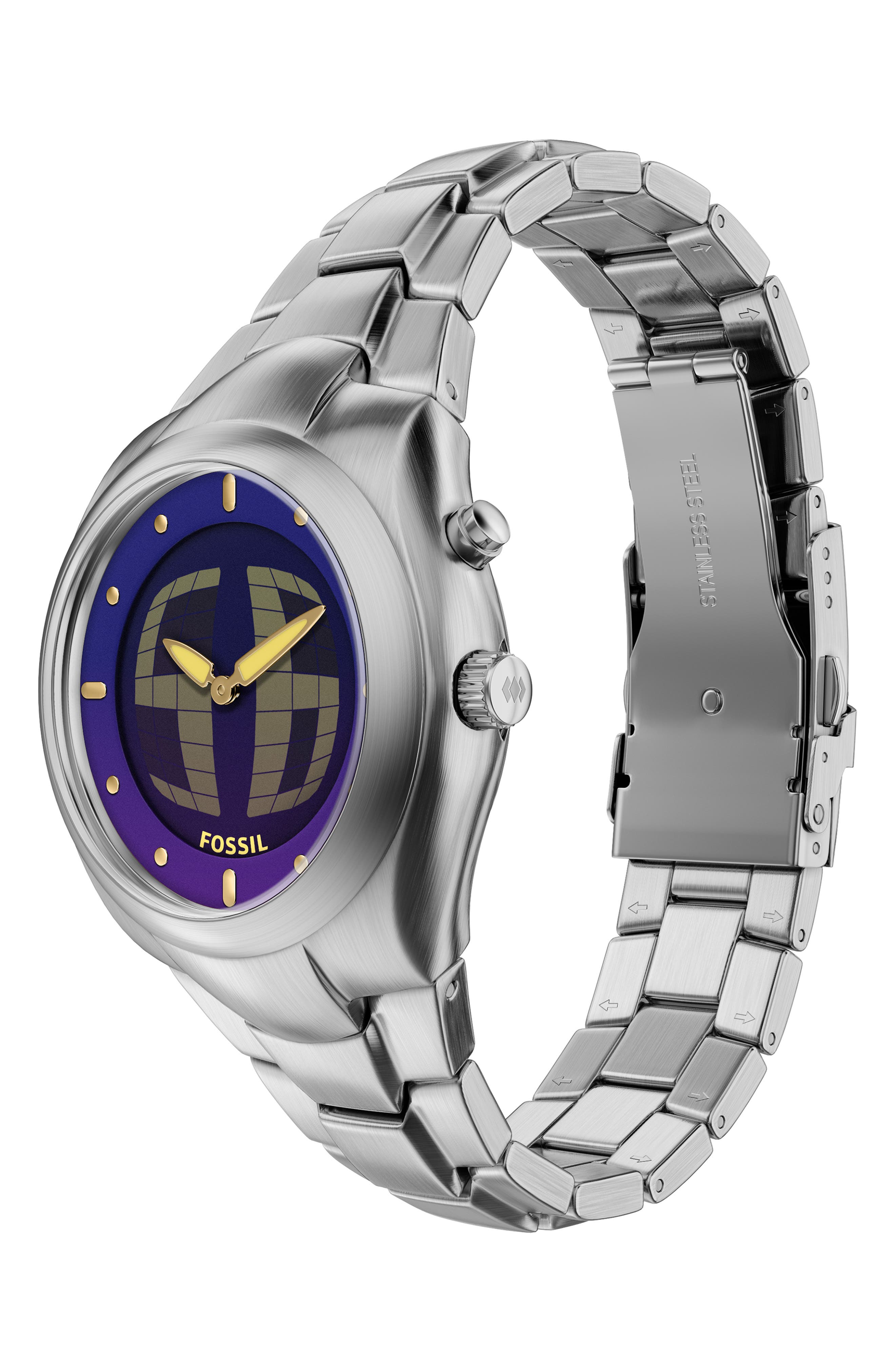FOSSIL BIG TIC アナデジ Fossil Archival Big Tic® Anadigi Bracelet Watch, 40mm (Men