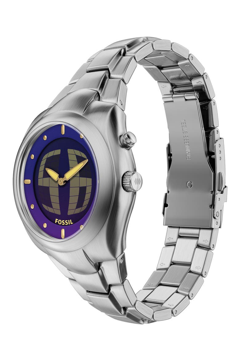 Archival Big Tic® Anadigi Bracelet Watch, 40mm, Alternate, color, SILVER