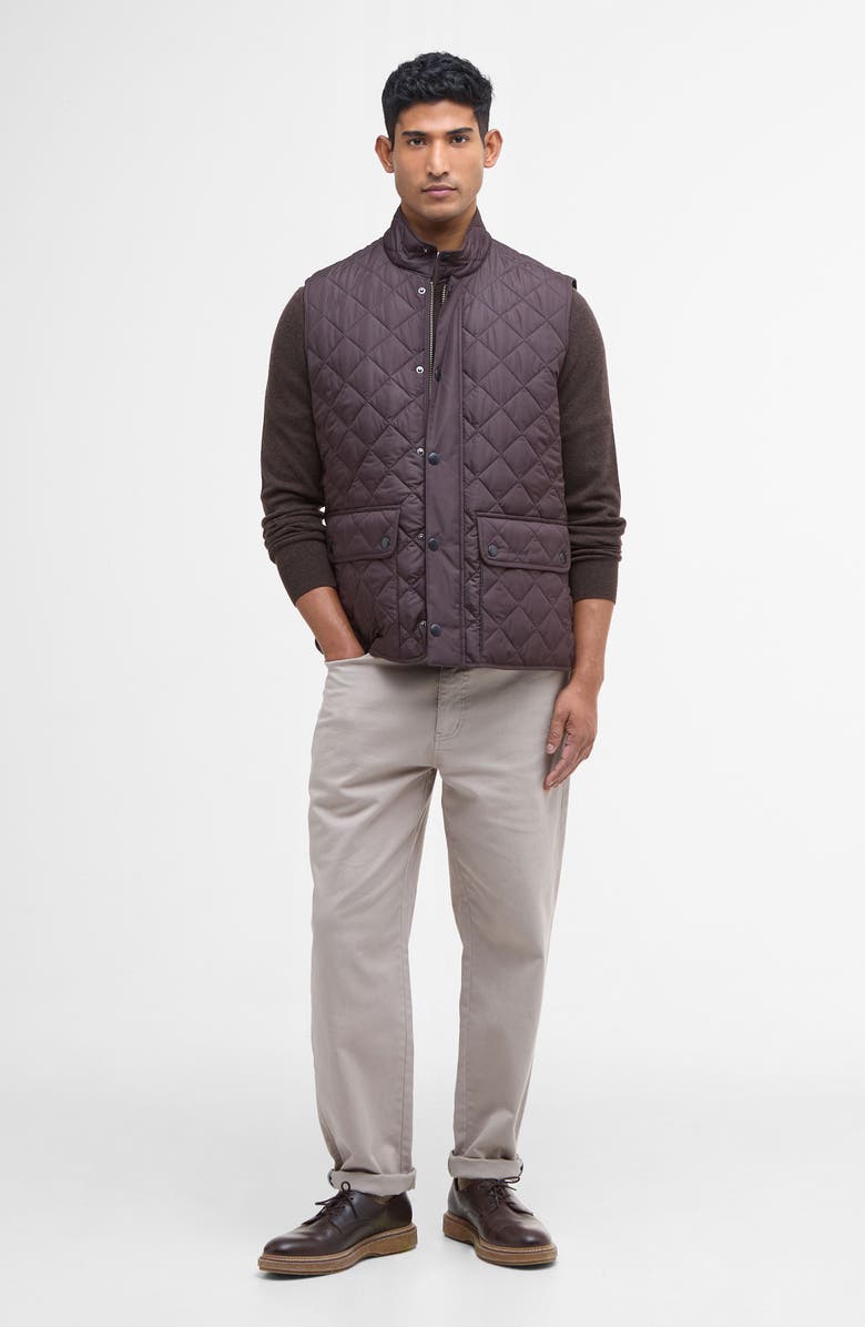 Barbour New Lowerdale Diamond Quilted Vest, Alternate, color, Black Oak