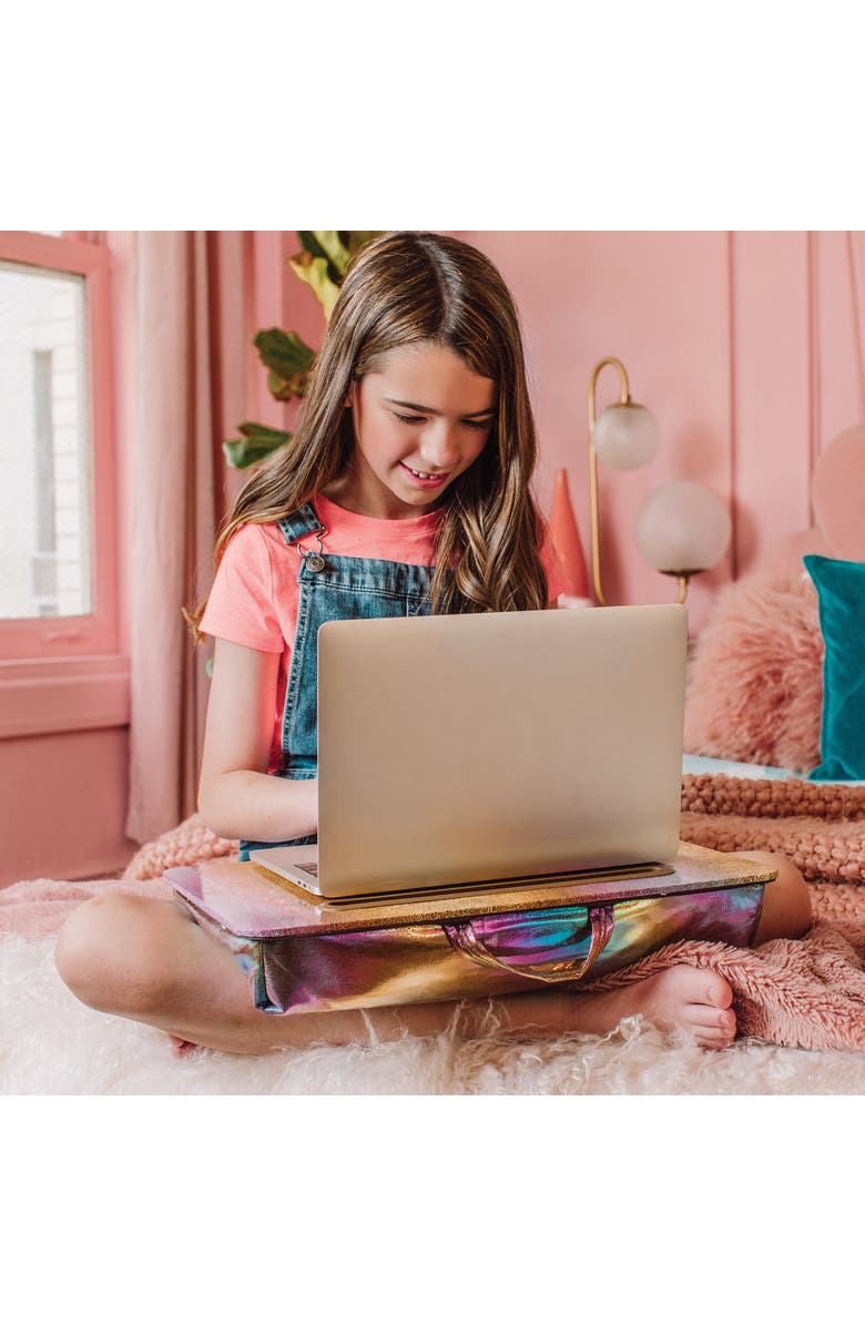 Three Cheers For Girls Cosmic Rainbow Lap Desk, Alternate, color,