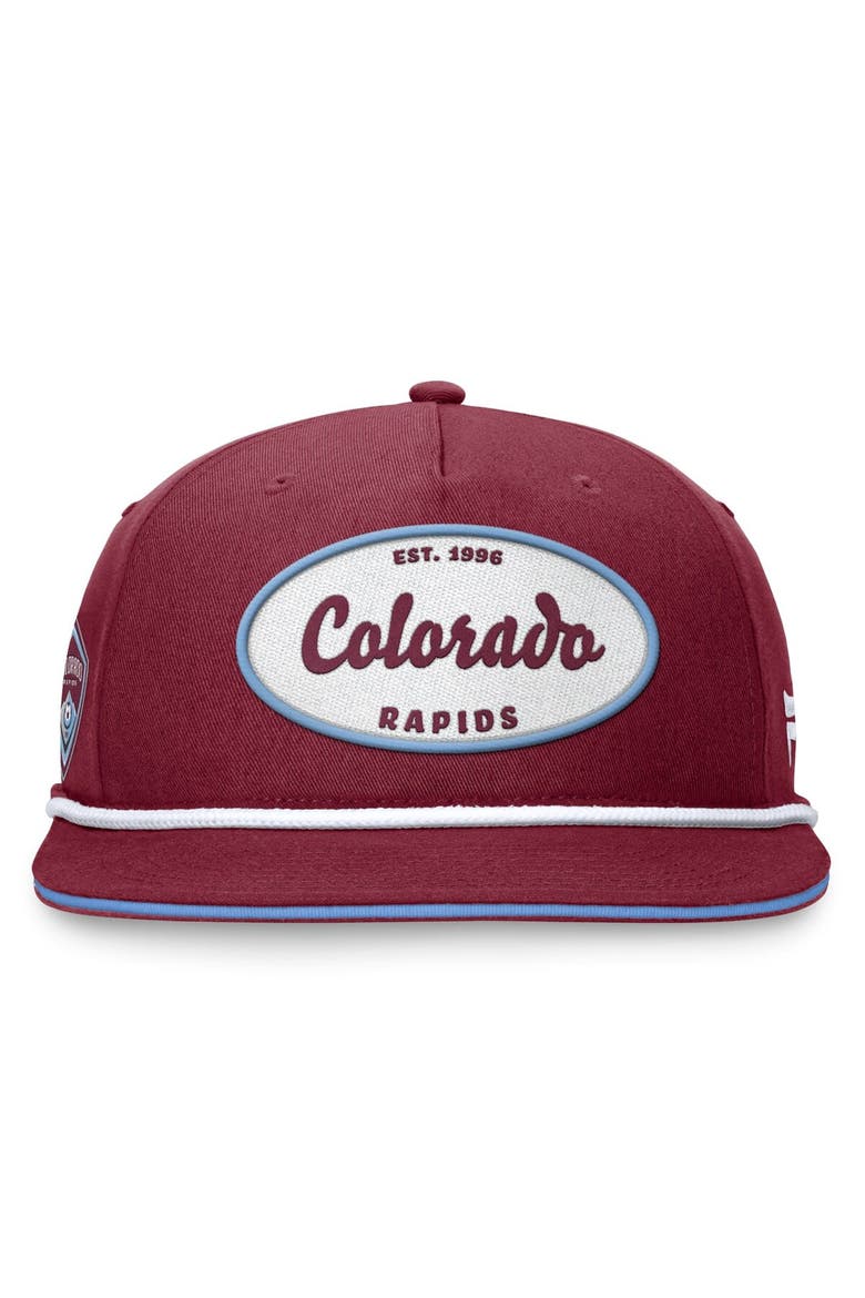 Men's Fanatics Branded Garnet Colorado Rapids Iron Golf Snapback Hat, Alternate, color, Garnet