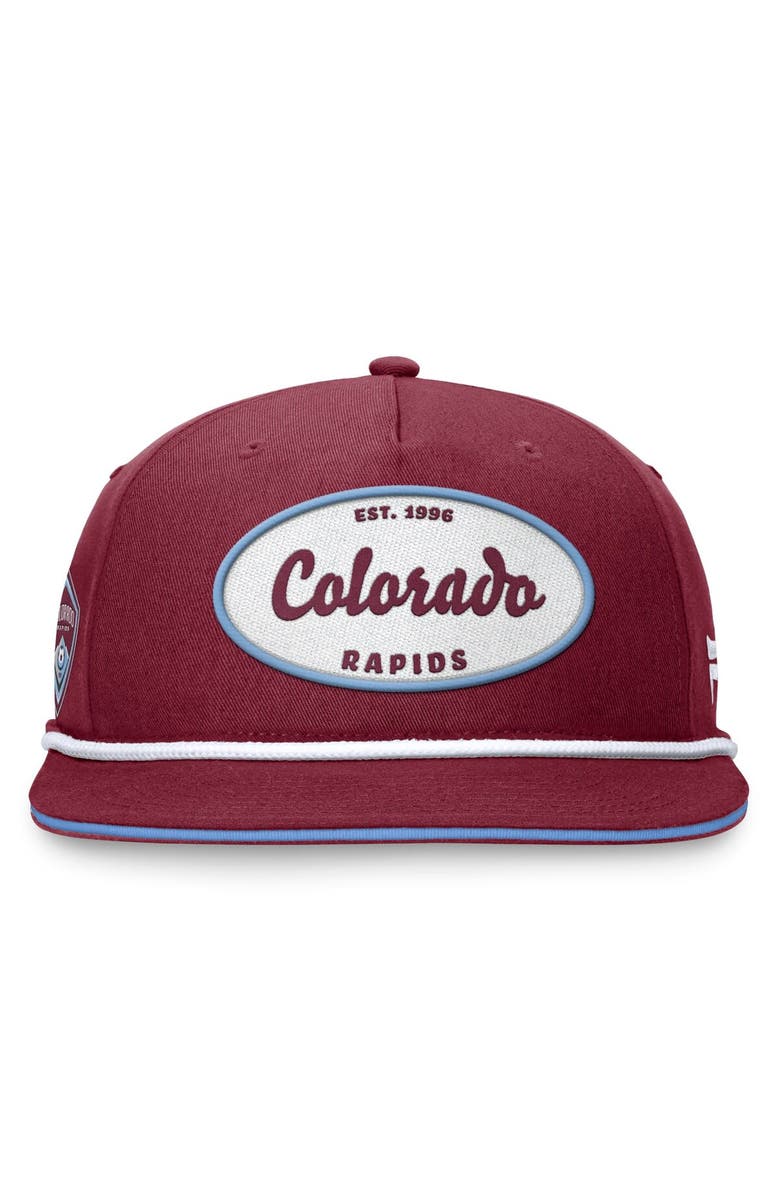 FANATICS Men's Fanatics Branded Garnet Colorado Rapids Iron Golf Snapback Hat, Alternate, color, 