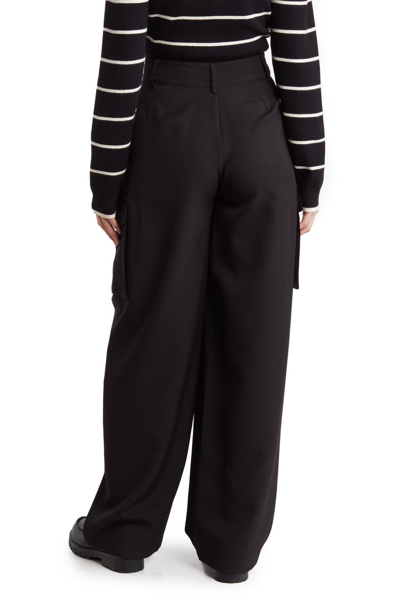 Aaliyah Cargo Pants, Alternate, color, BLACK