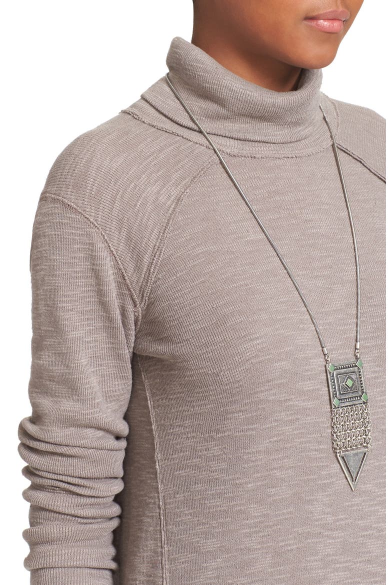 Split Back Turtleneck, Alternate, color, STONE