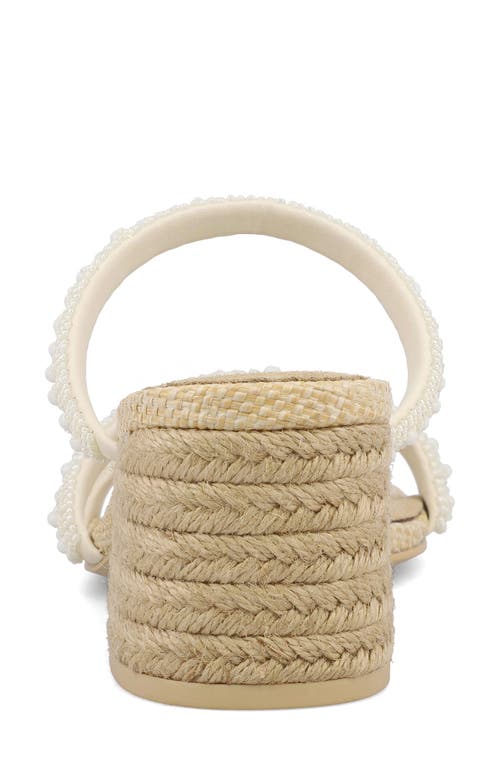 Mia Inara Strappy Block Heel Sandal In Bone