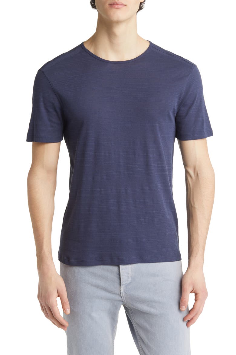 Winona Regular Fit Cotton Slub T-Shirt, Main, color, INK BLUE