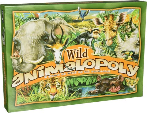 Wild Animalopoly Monopoly Board Game