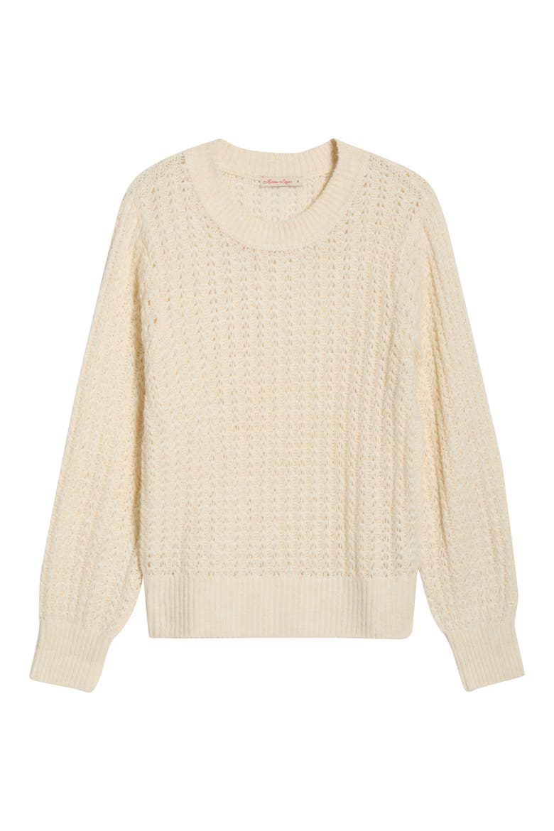 Alma Crewneck Sweater, Alternate, color, CREAM