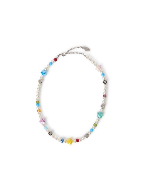 Women's Arrow Pearl & Beads Necklace