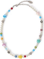 Off-White Women's Arrow Pearl & Beads Necklace