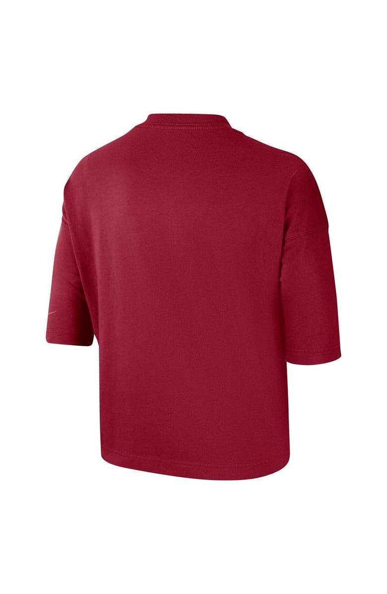 Nike Women's Nike Cardinal USC Trojans Crop Performance T-Shirt, Alternate, color, Cardinal