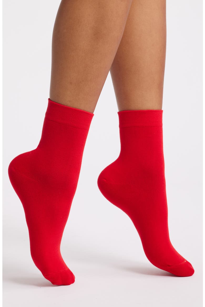 Lil' Red Quarter Socks, Main, color, SHORT