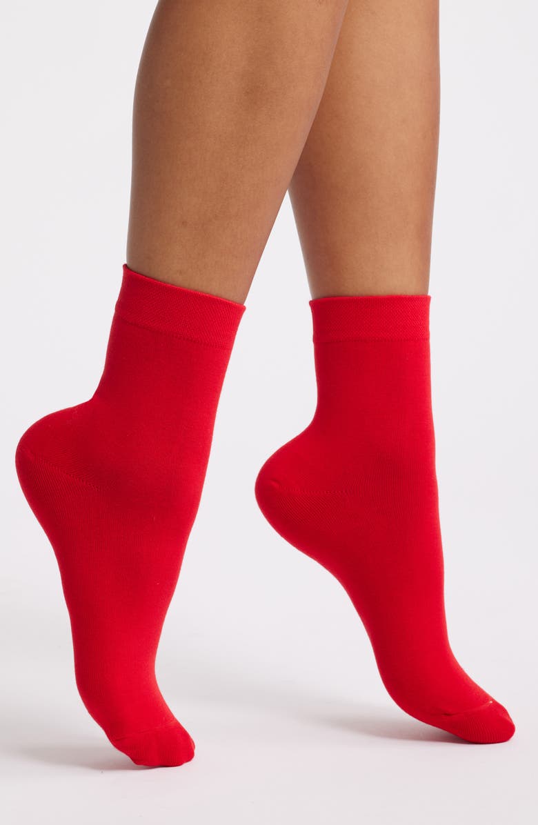 HIGH HEEL JUNGLE Lil' Red Quarter Socks, Main, color, Short