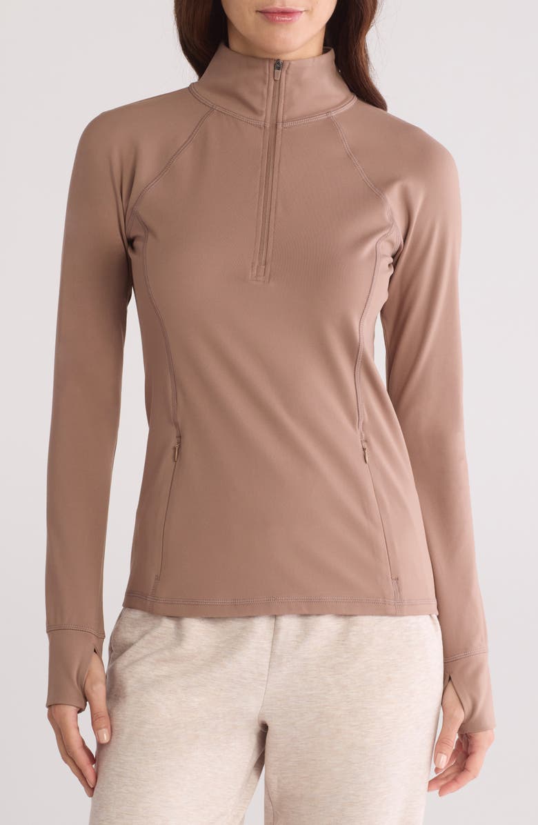 YOGALICIOUS Polarlux Half Zip Sweatshirt, Main, color, 